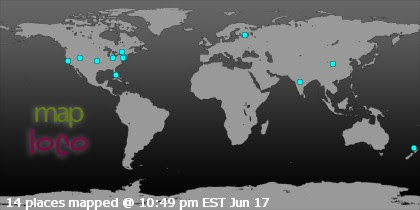 Locations of Site Visitors