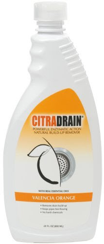 Rated #1 by a leading consumer magazine - Citra Drain Natural Build-up Remover, Valencia Orange, 22-Ounce Bottles (Pack of 6) 