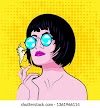 Aesthetic Black Stoner Girl Art