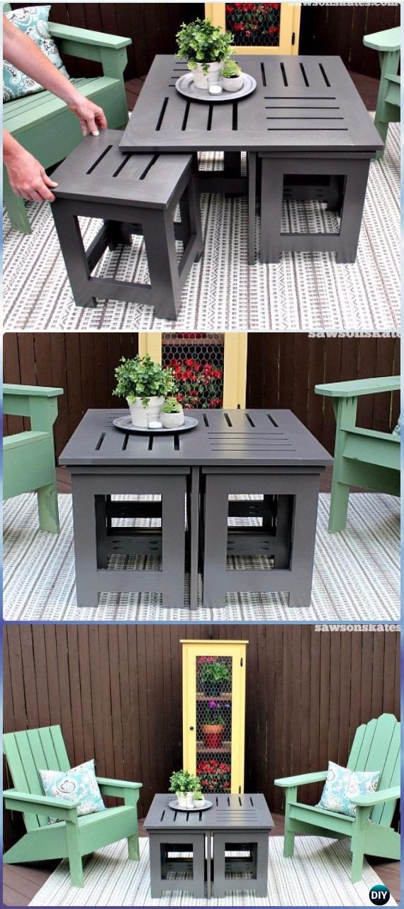 DIY Outdoor Table Ideas &amp; Projects Free Plans Instructions