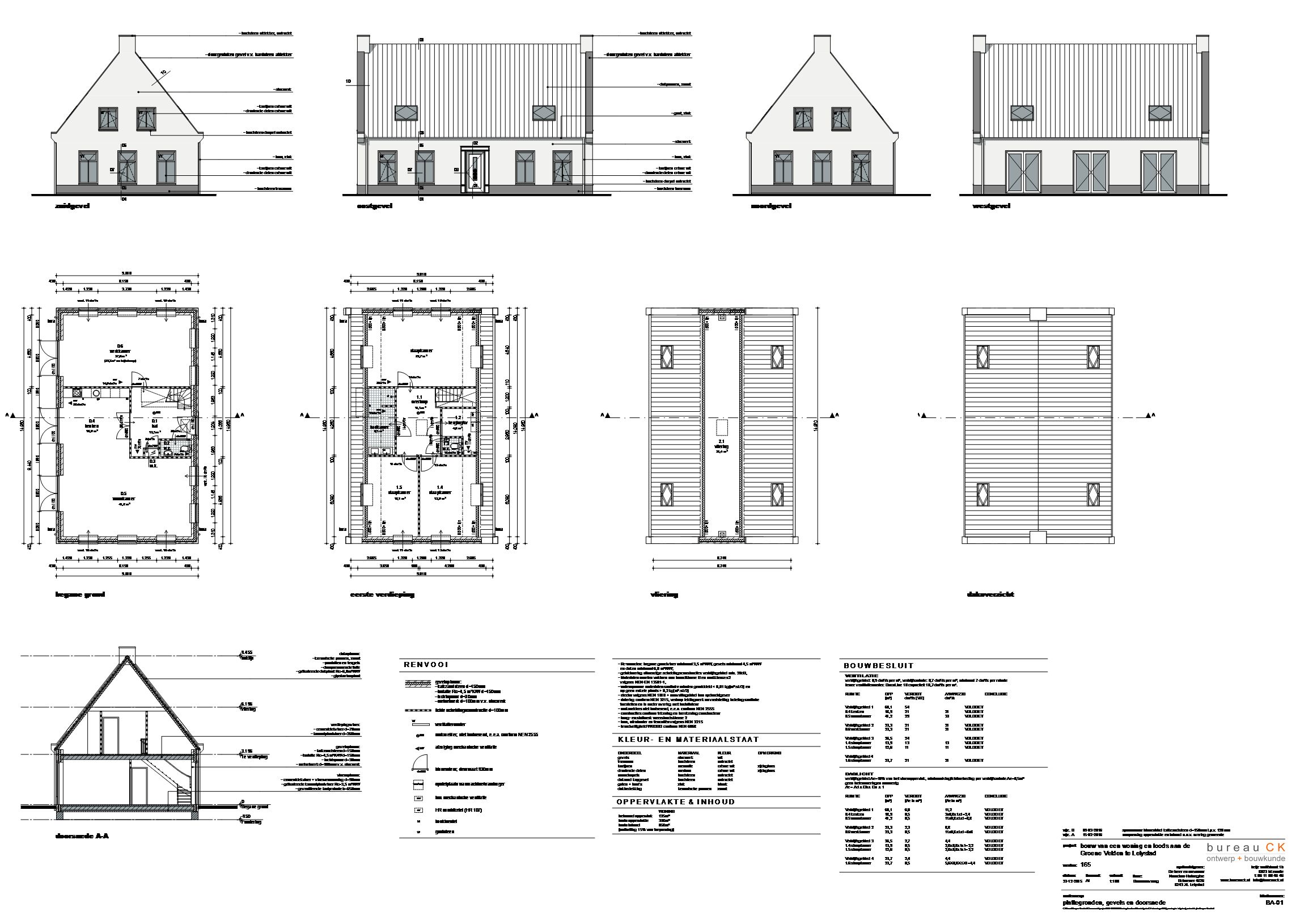bouwtekening vrijstaande woning