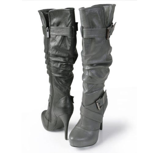 Brinley Co Womens High Heel Strappy Boots