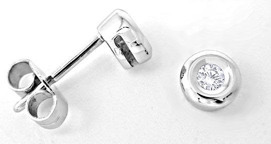 Original-Foto 1, SUPER BRILLANT-SOLITÄR-OHRSTECKER, WEISSGOLD, SHOP NEU!