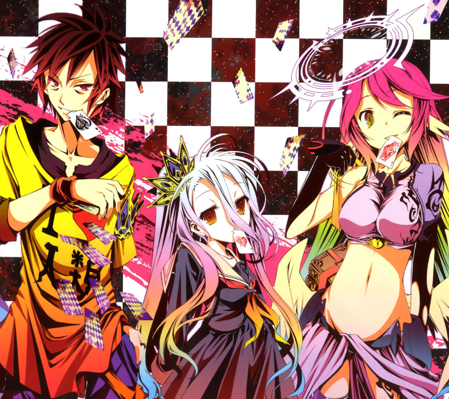 ノーゲーム ノーライフ Android壁紙 6 1440 1280 アニメ壁紙ネット Pc Android Iphone壁紙 画像