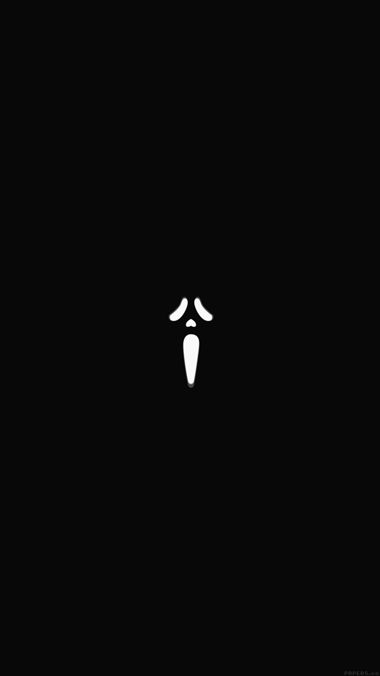 Iphone6papers Ak13 Scream Black Minimal Cute Art