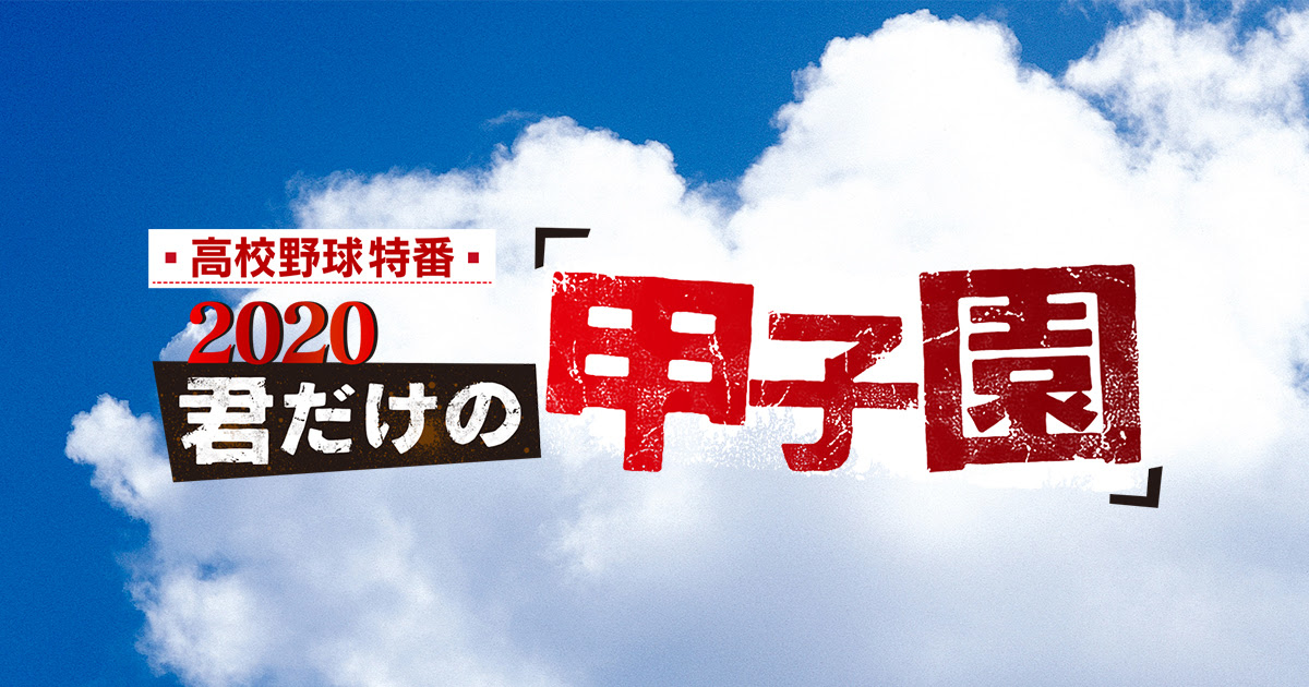 高校野球特番 君だけの甲子園 テレビ朝日