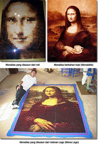 karya unik monalisa, louvre museum, leonardo da vinci, renaissance, La Gioconda, La Joconde, Lisa del Giocondo, monalatte, monalego