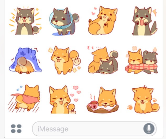 Iphone かわいい動物たちの 無料imessageステッカー 15選 メッセージをキュートなネコや犬で埋めつくそう じゅりんhack It情報館