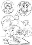 New Sailor Moon coloring pages for children to print, color, and use their imagination.