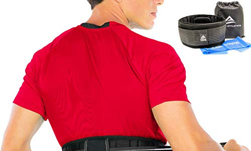 Top Rated Back Brace - Lower Back Support Belt for Back Pain Relief, Herniated Disc, Sciatica, Scoliosis, Men & Women, Breathable Design Lumbar Pad & Adjustable Straps  Bonus Resistance Band & Carry Bag (L/XL)