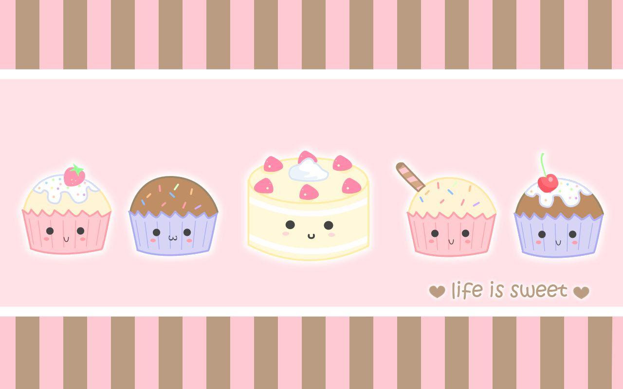 Cupcakes Cartoon Wallpaper Hd