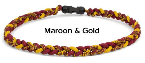 Brett Bros Ion Necklace (Medium, Maroon/Gold)
