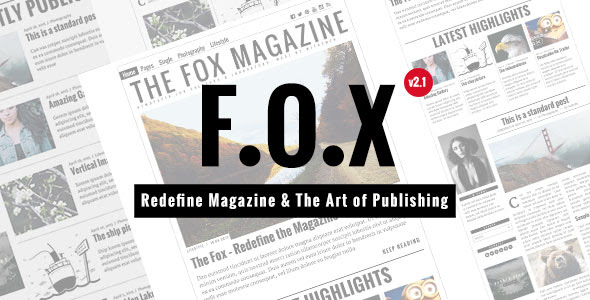The Fox v2.1.2 - Contemporary Magazine Theme for Creators