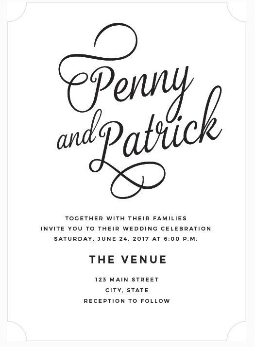 "Together with their families" invitation wording help please!