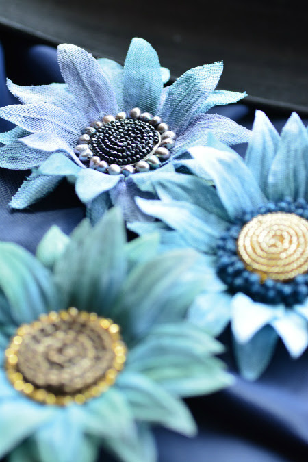 ひまわりのブローチを作りましょう 陽子の花 布花の世界