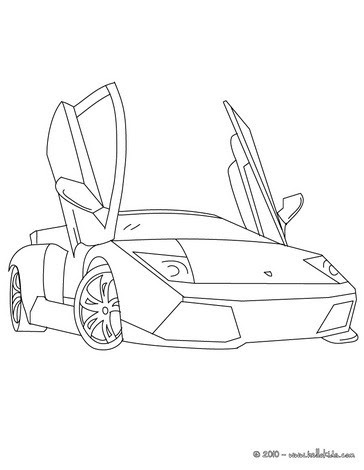 Lamborghini Gallardo Coloring Pages Hellokids Com