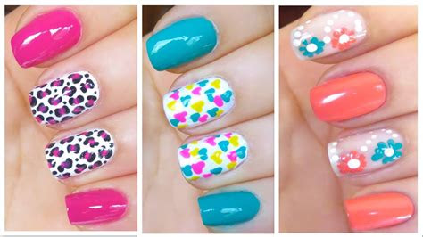 cute nail art designs  springsummer  youtube