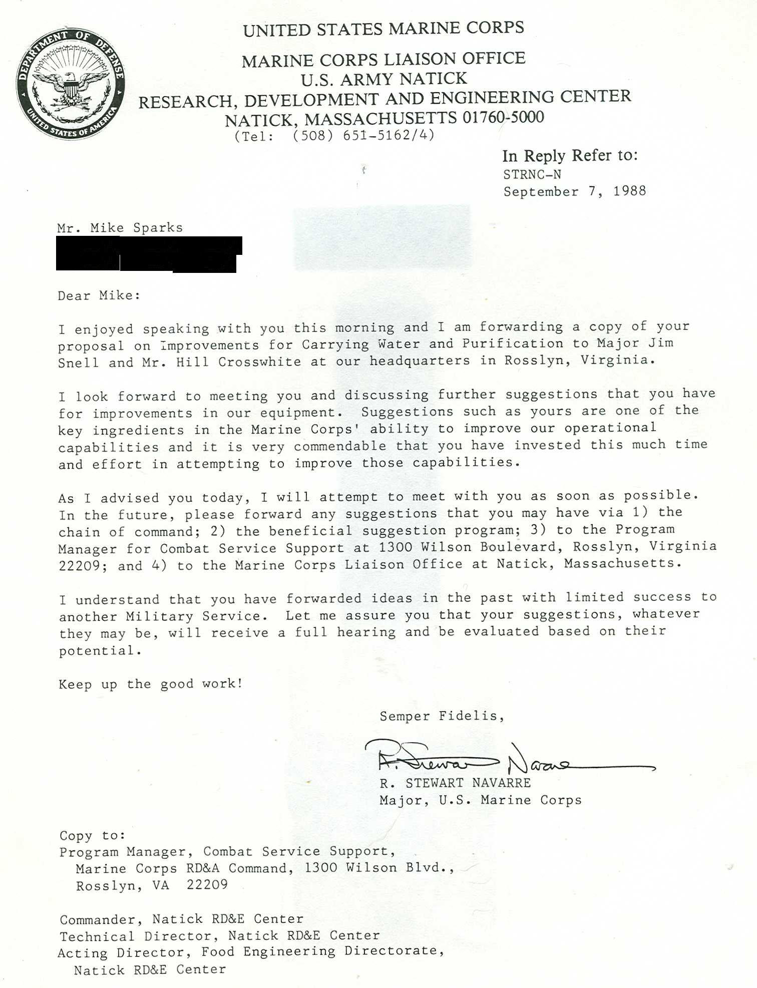 Sample Letter To The President Of The Promotion Board Usmc