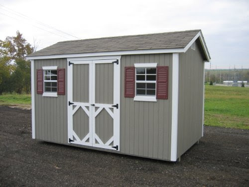 Cheap Outdoor Storage Sheds: 8 x 12 Classic Wood Workshop Panelized ...