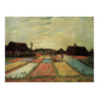 Bulb Fields by Vincent van Gogh. Poster