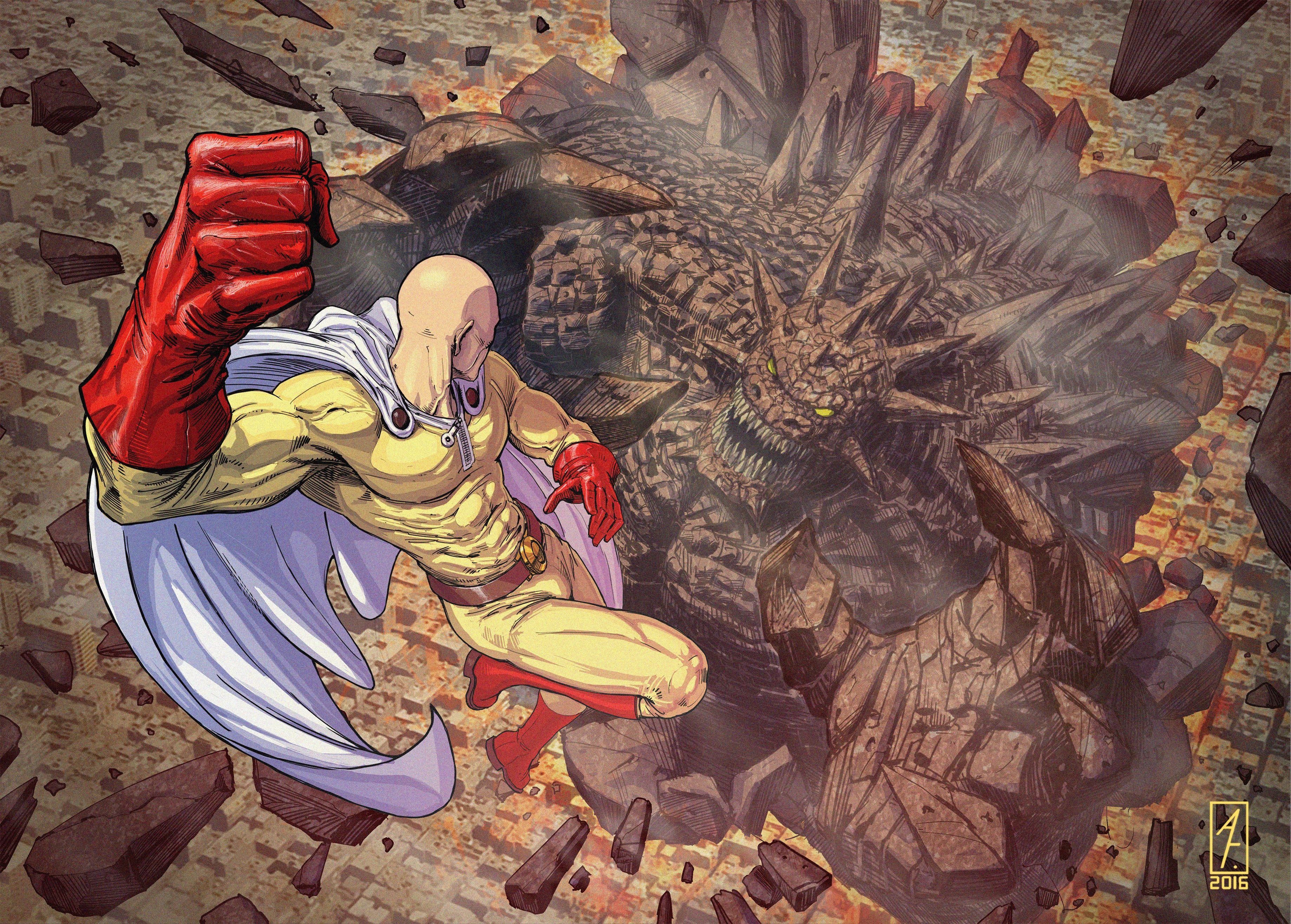 Saitama One Punch Man 4k Hd Anime 4k Wallpapers Images