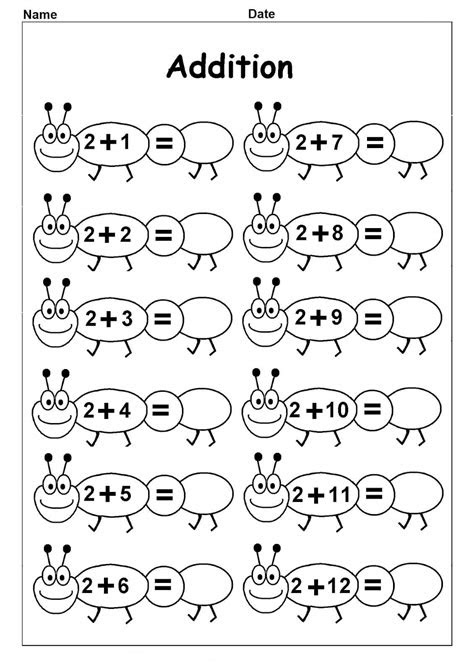  free printable kindergarten math worksheets