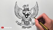 10+ Gambar Garuda Mudah Ditiru