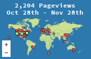 locations of visitors to this page