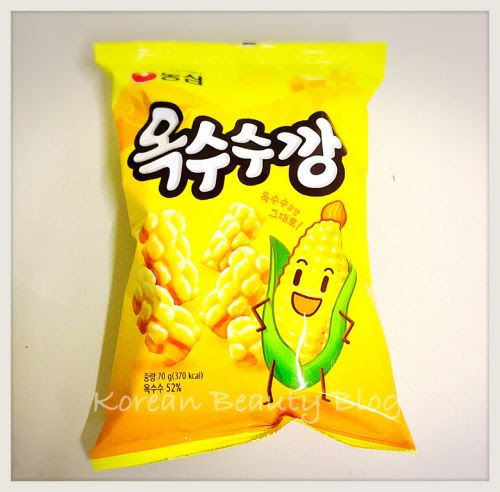 韓国で人気のトウモロコシ味のお菓子 新大久保スーパー 韓国 たびすと