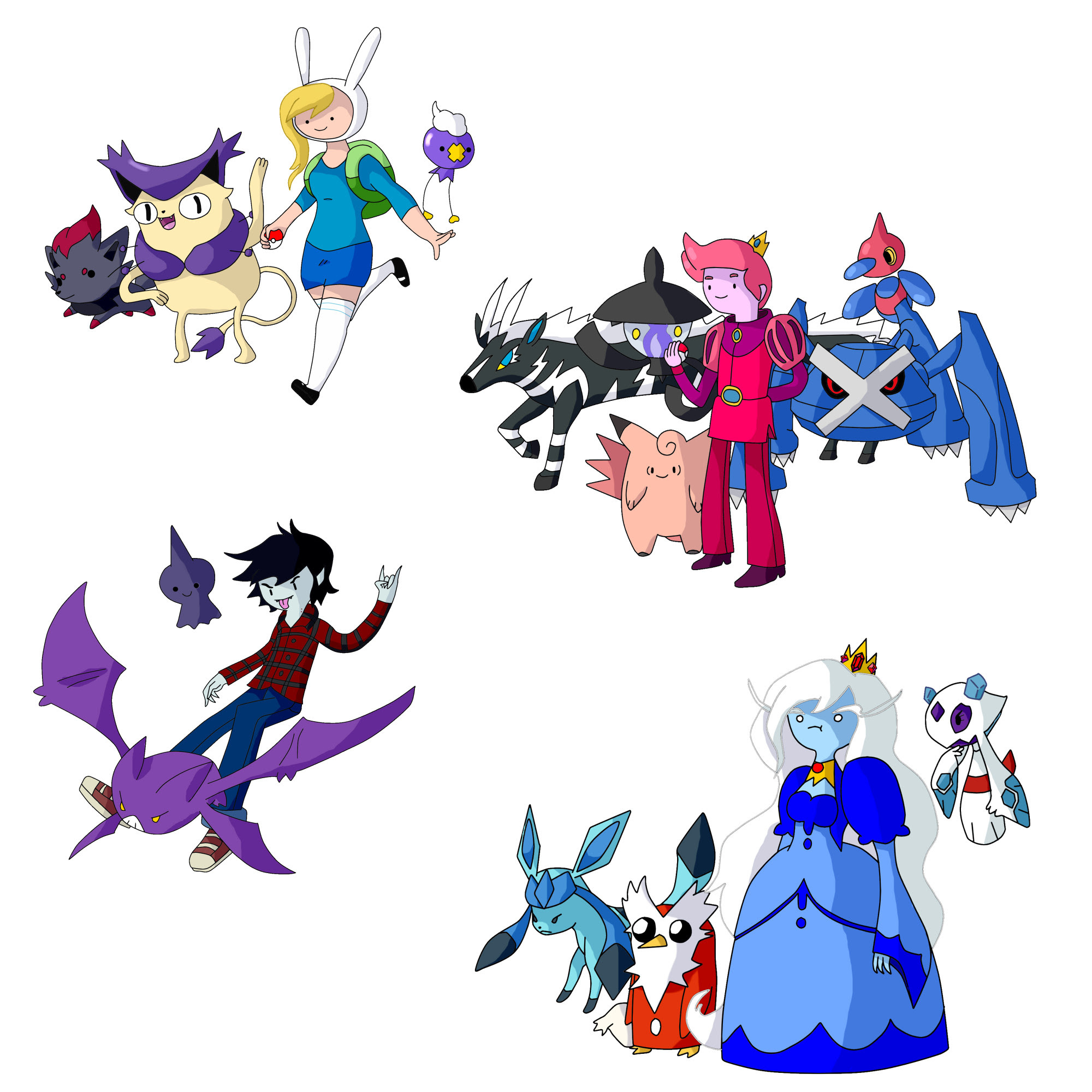 Adventure Time gender swapped with Pokemon by ChrisJ Adventure Time gender swapped with Pokemon by ChrisJ