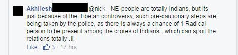 there is always a chance of 1 Radical person to be present among the crores of Indians , which can spoil the relations totally