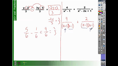 Adding And Subtracting Fraction Polynomials