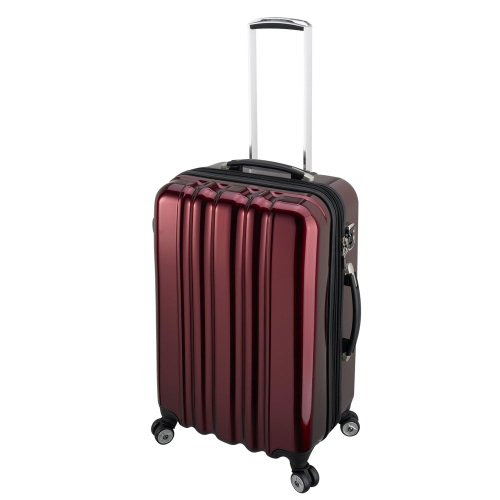 Heys USA Luggage Zcase 25 Inch Hardside Spinner, Red, 24 Inch