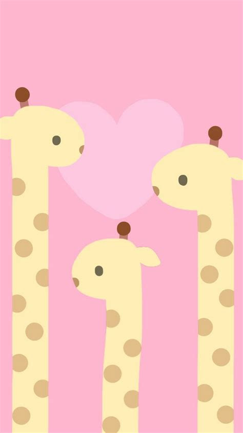 cute pink giraffe wallpaper iphone  cute wallpapers