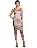 Jax Women's Split Shoulder Dress, Black/Blossom, 4
