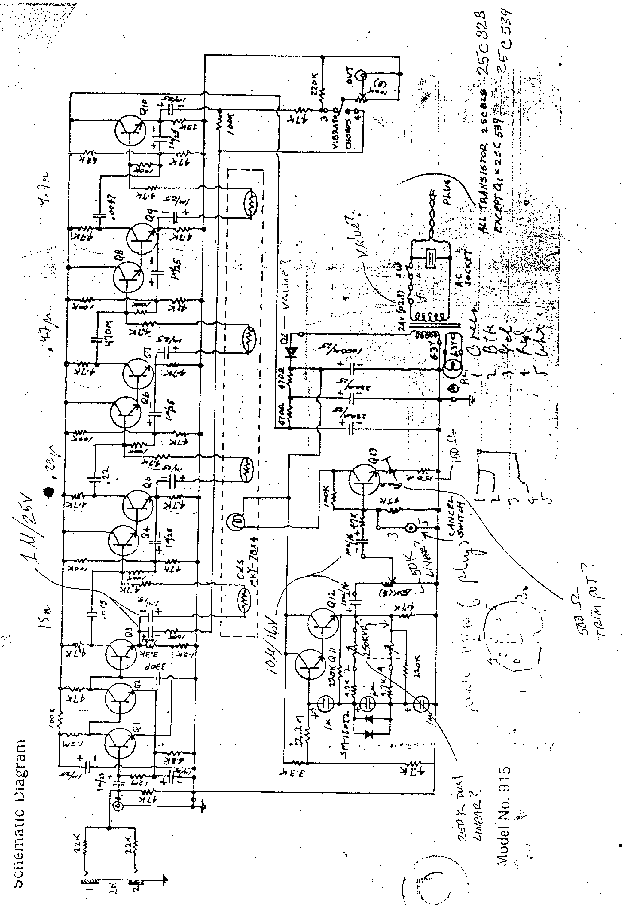 Image Result For Univibe Schematic