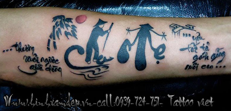 Xăm Chữ Nghệ Thuật