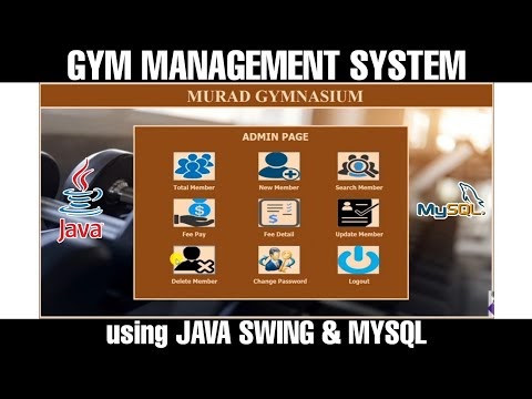 Gym Management System Project using Java and MySQL
