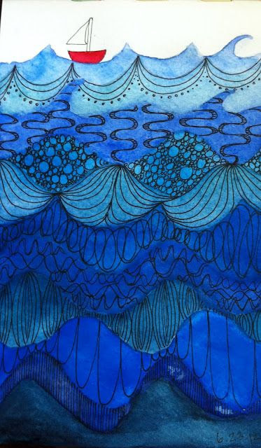 under the sea.  so unusual - cool idea to work on tints and shades