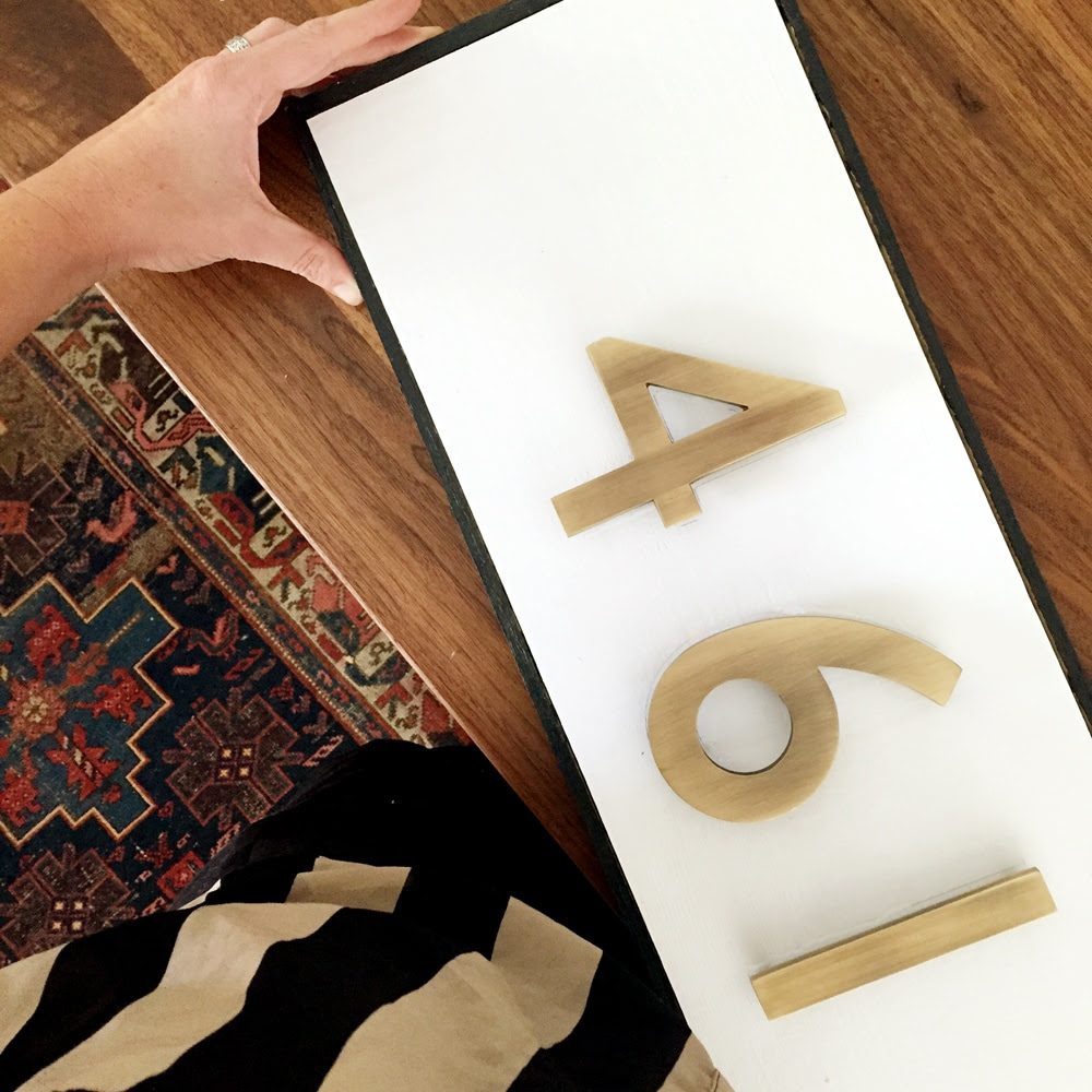 DIY Modern Traditional House Number Plaque Chris Loves Julia DIY Modern Traditional House Number Plaque Chris Loves Julia