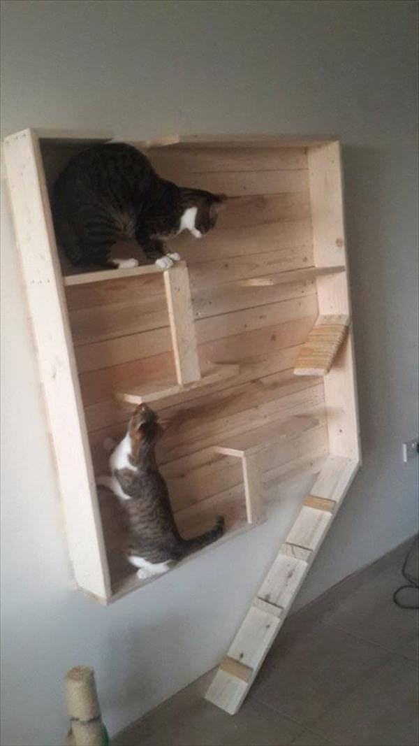 Reclaimed Pallet Cat Playhouse