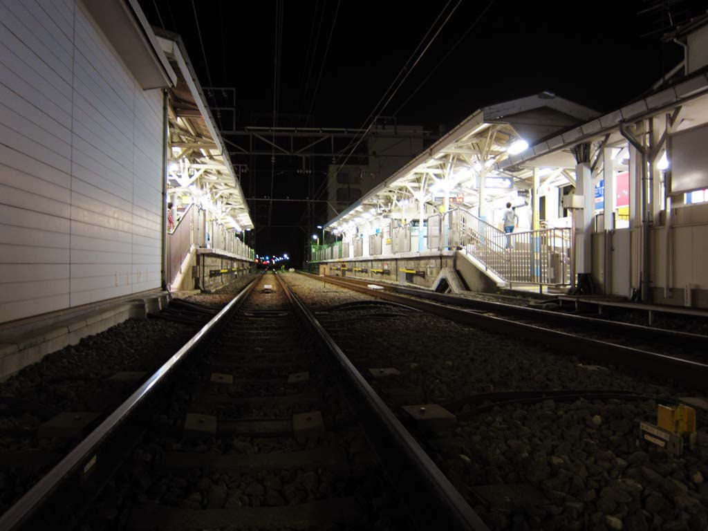 ゆんフリー写真素材集 No 夜の駅 日本 東京