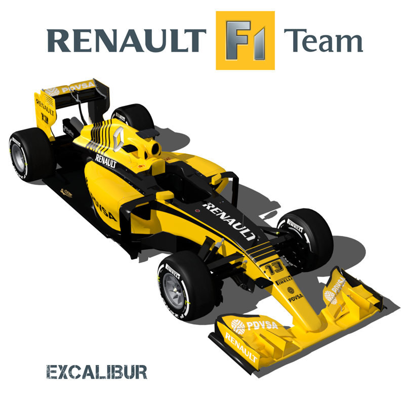 Renault F1 Team 2016 Concept Livery Excalibur Released