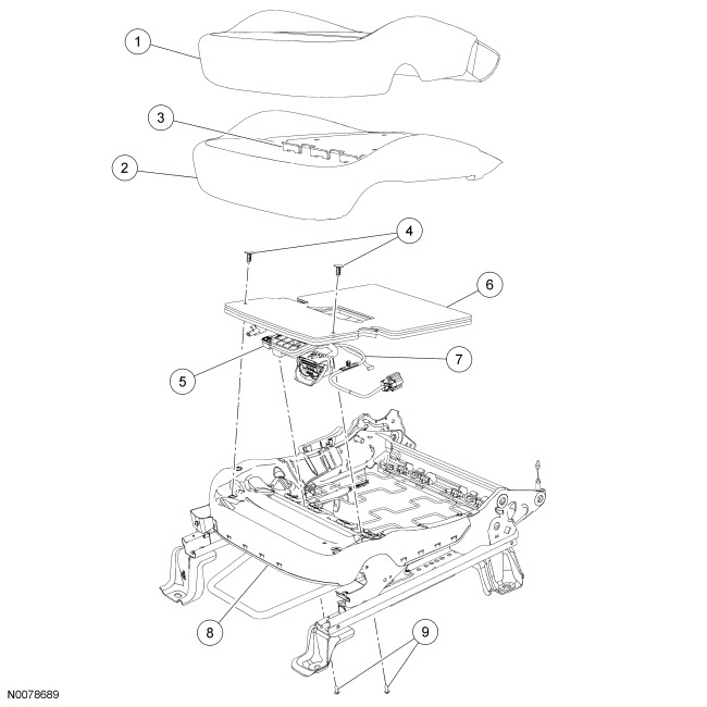 Ford Focus Service Manual Occupant Classification Sensor Restraints Control