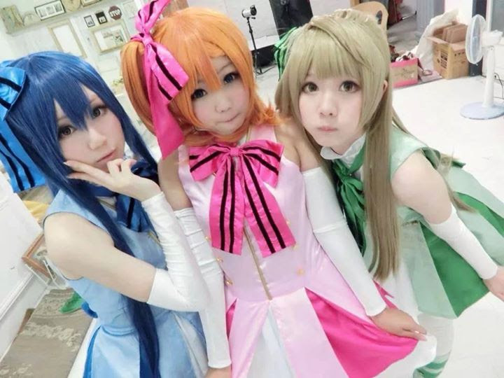 Lovelive Cosplay Of Umi Honoka And Kotori Anime