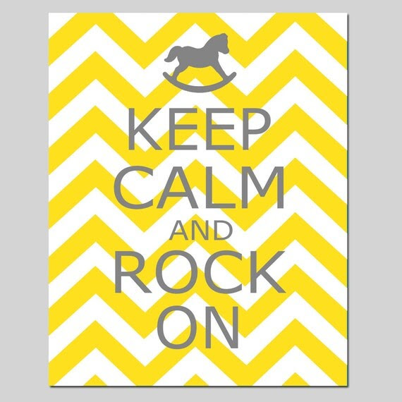 Keep Calm and Rock On - Instant Downloa Personalized Gift
