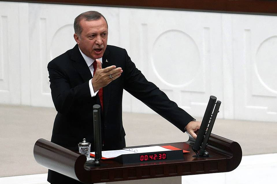 The arrests are part of a renewed crackdown on Turkish media since the political party founded by President Recep Tayyip Erdogan, above, regained one-party rule earlier in November.