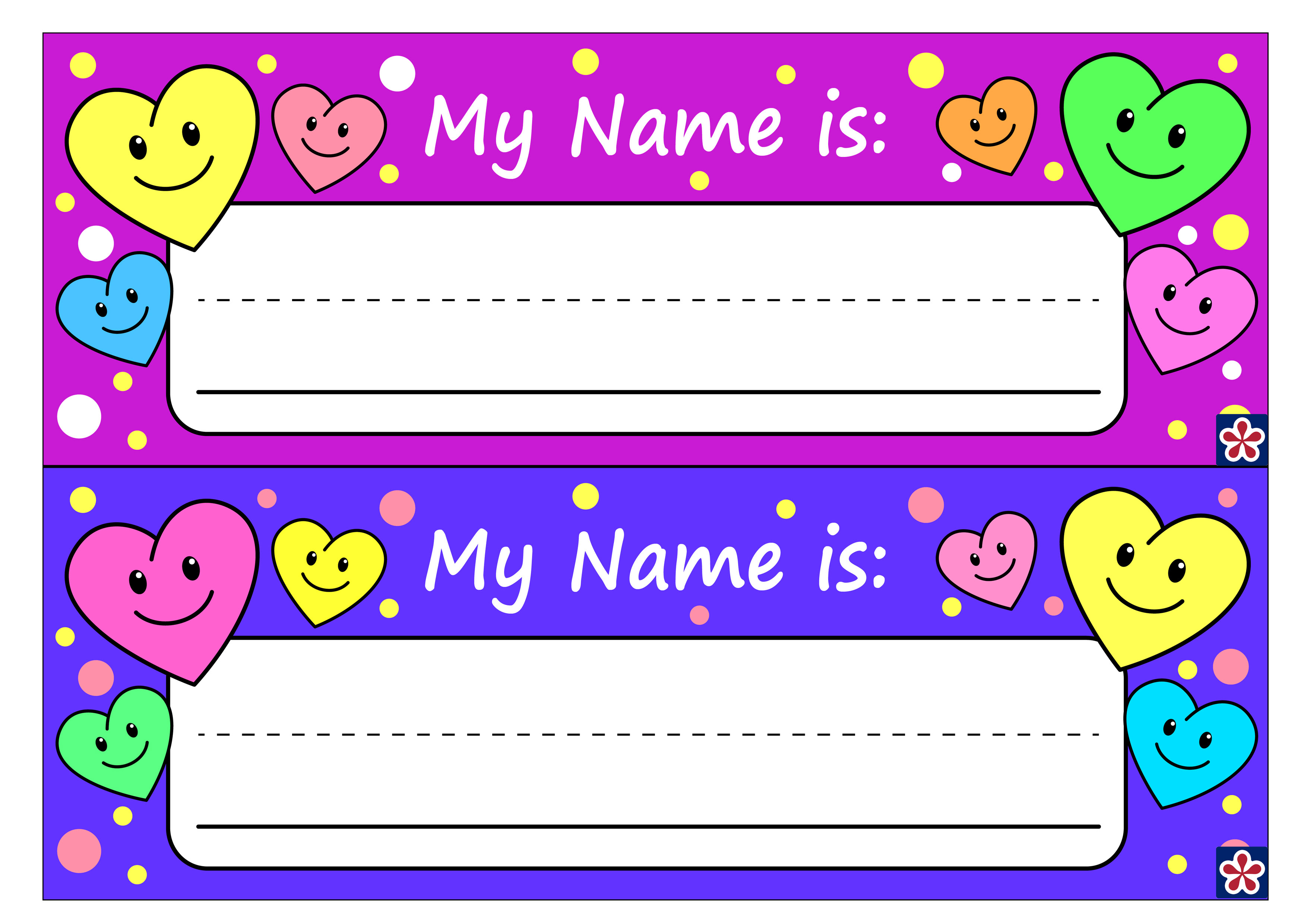 Free Printable Name s For Preschoolers Teachersmag Com