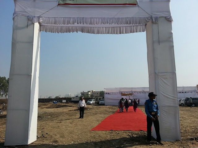 Bhoomi Poojan of Sanjeevani Parth Developers' "Davabindu" at Sus Gaon, Pune