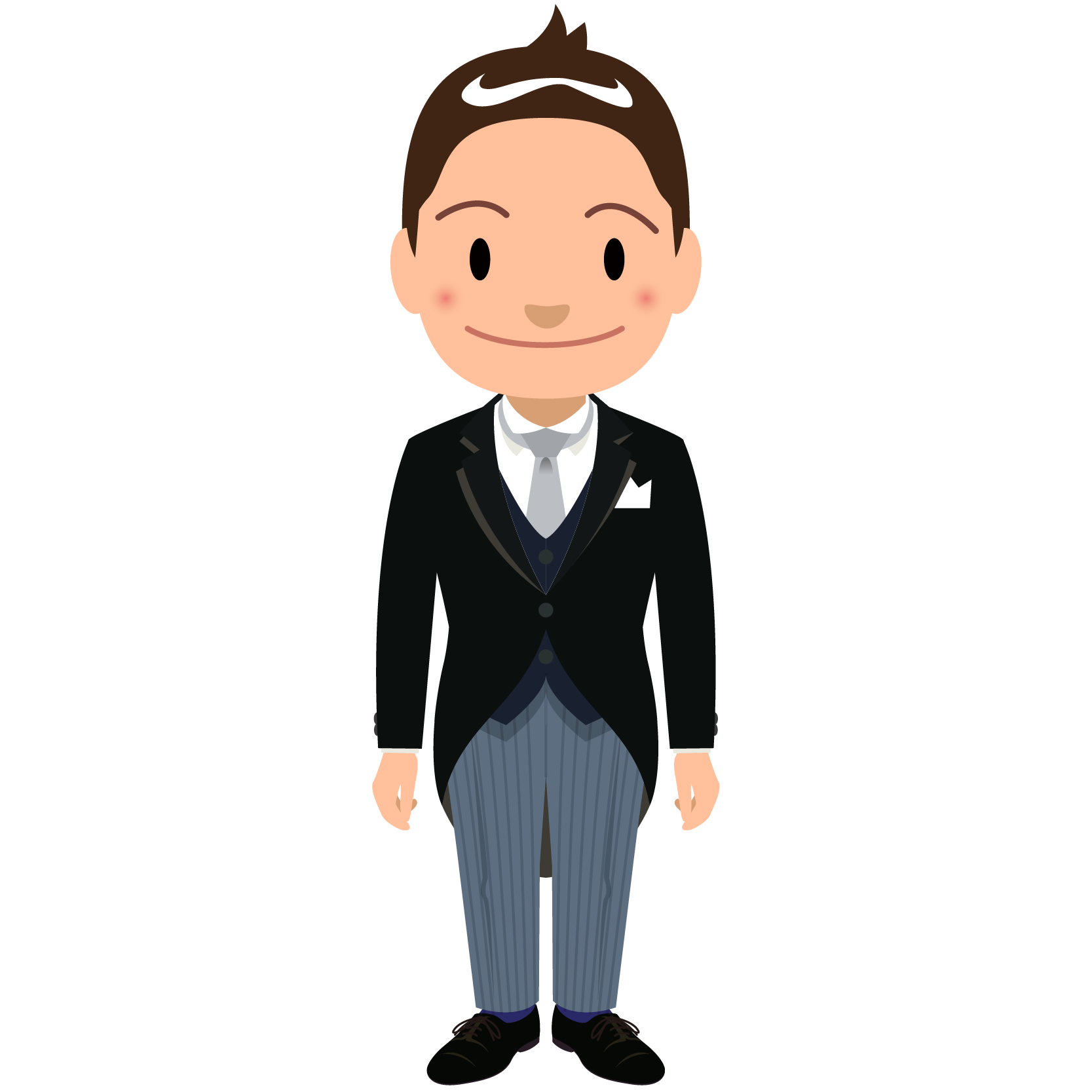 商用フリーイラスト 表彰 燕尾服 男性b 商用ok フリー素材集 ナイスなイラスト